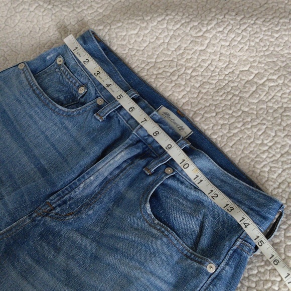 Madewell Size 28 The Perfect Vintage Jean Distressed Ripped Knee Blue Denim - Picture 8 of 15